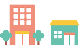 会社・お店、等（民間事業者）のイラスト