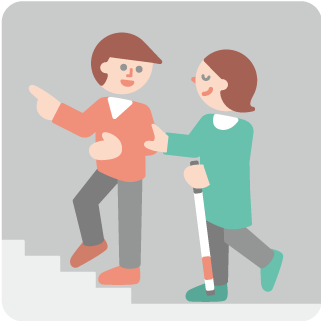 視覚障害のある方が避難所で困ること